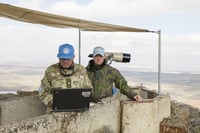 UN forces in the Golan Heights.