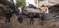 IDF soldiers fighting in the Gaza Strip.