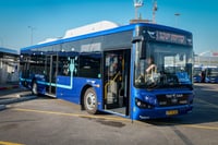 llustrative: Electric buses of the Dan company in Bnei Brak