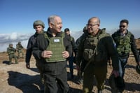 Netanyahu on the Hermon.