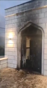 Terrible: Arson attack on mosque in Samaria