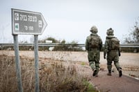 Israeli soldiers in Northern Israel on the border with Lebanon, following the ceasefire between Israel and Hezbollah. November 27, 2024