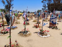 Memorial for murdered Israelis at the Nova Festival site