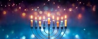 Hanukkah candles. Illustration.