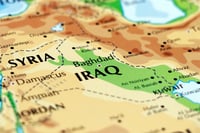 Map of Iraq.