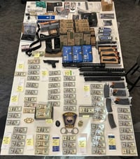 Weapons located in Scoras' home 