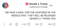 Incoming President Donal Trump