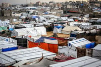 The humanitarian zone, where the IDF did not enter and where some of the hostages were kept.