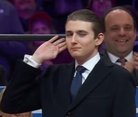 Barron Trump at the 47th US inauguration