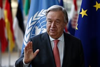 UN Secretary General Antonio Guterres.