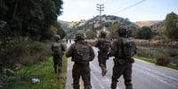 IDF soldiers operating in Lebanon