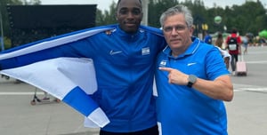 Afrifah Blessing and his coach Yigal Balon