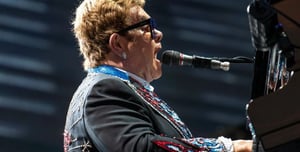 Elton John fell at his home and was hospitalized