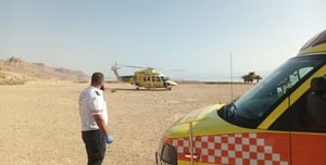 The Dead Sea: An 88-year-old man was rescued from a pool and taken to the hospital