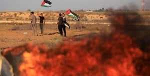 rioters in Gaza