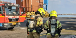 A hazardous material leak event was announced at Haifa port