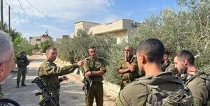 Documentation: The Judea and Samaria division commander arrived at the scene where the terrorists were neutralized