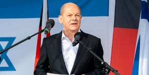 "This shows the barbarism behind Hamas' attack." German Chancellor Olaf Scholz.