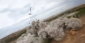 The IDF bombing Gaza