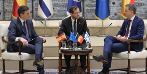 President Herzog meets with the Prime Ministers of Spain and Belgium.
