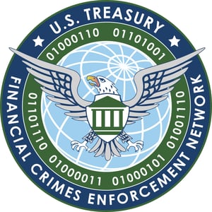 A US-led international task force to fight Hamas funding. US Treasury Financial Crimes insignia.y 