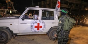 Delivering hostages to the Red Cross