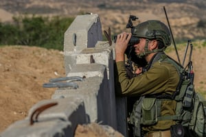 Making progress, but a long way to go. IDF soldiers on the border with the Gaza Strip.