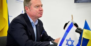 Ukraine's ambassador to Israel Yevgen Kornichuk