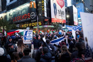 Still supporting Israel despite the criticism. Pro-Israel protest from 2015.