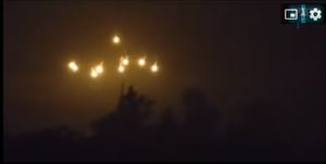 A unique kind of Hannukah in the Gazan sky.