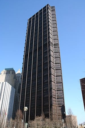 Once a towering sign of American industrial dominance. US Steel tower in Pittsburgh.
