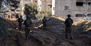 IDF soldiers in Beit Hanoun, Gaza.