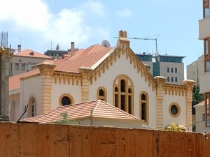 The Beirut Magen David Avraham Synagogue, renovated thanks to Issac Arazi after being damaged by war.