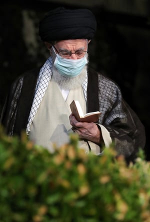Archive. The leader of the Iranian revolution, Ali Khamenei.