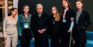 For the First Time: UN Secretary-General Meets With Released Hostages