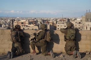 Kfir Brigade fighters operates in Khan Yunis, Gaza.