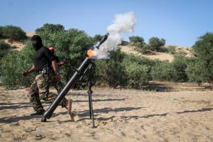 Watch: Terrorist fires mortars from Gaza, is eliminated within minutes
