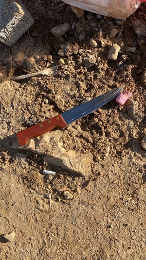 Knife used by the terrorist.