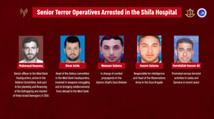 List of senior terrorists captured in Shifa raid.