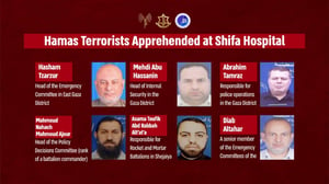 Hamas terrorists captured in Shifa Hospital raid.