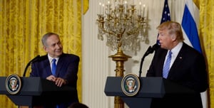 Donald Trump and Binyamin Netanyahu