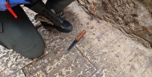 Knife used in terror attack at Herod's Gate