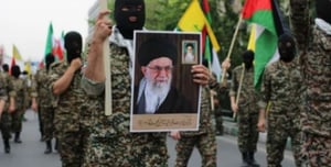 Demonstration by Iranian militias