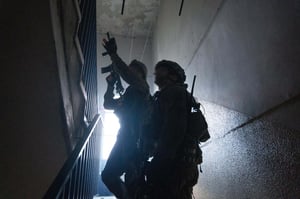 IDF forces conducting arrest operations.