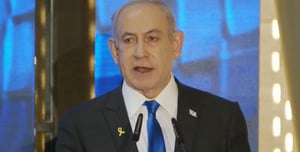 Doubling down on war aims. Netanyahu.