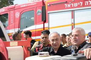 Prime Minister Netanyahu touring the north.