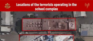 IDF strikes Hamas and PIJ terrorists embedded in UNRWA school in Nusseirat