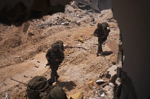 IDF forces in the Gaza Strip.