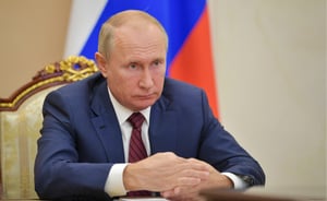 Putin at meeting in Russia