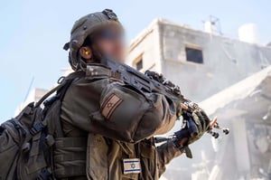 IDF soldiers operating in Rafah area.